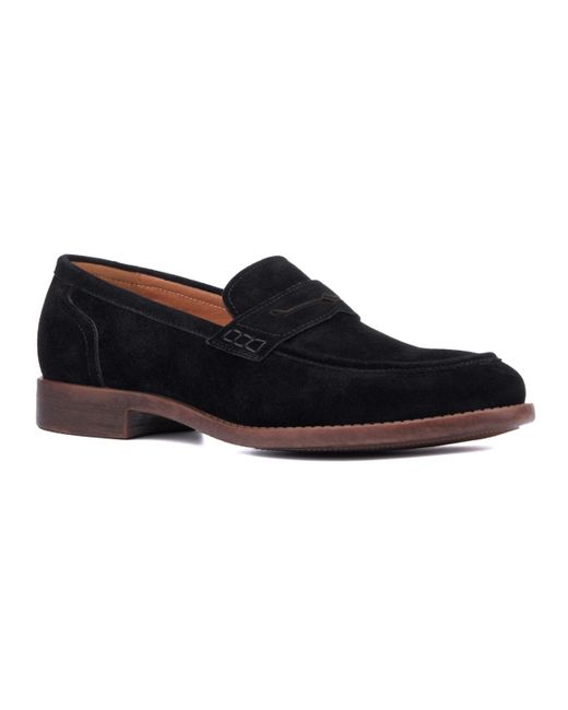 Vintage Foundry Black Harry Dress Loafers for men
