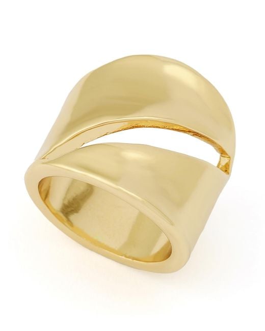 Robert Lee Morris Metallic Openwork Statement Band Ring