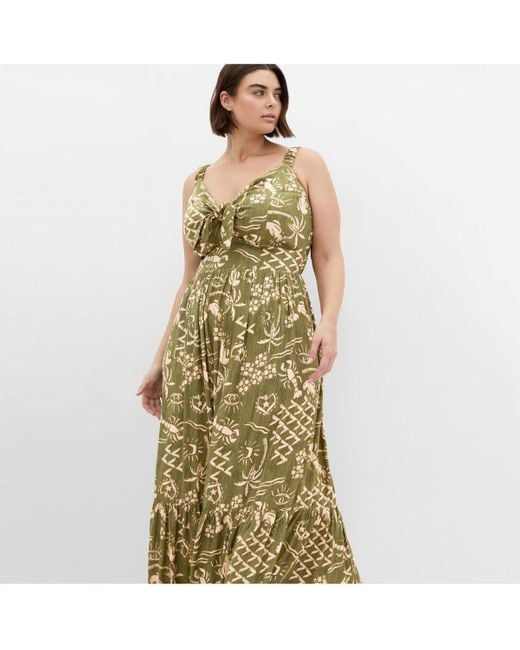 City Chic Metallic Plus Size Vacay Maxi Dress