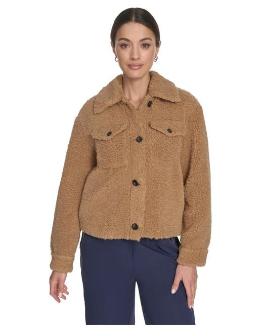 Levi's Blue Reversible Sherpa Jacket