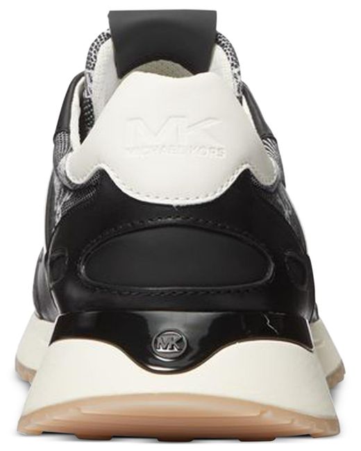 Michael Kors Black Miles Trainer Logo Sneakers for men