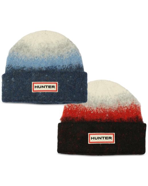 Hunter Blue Brushed Ombre Cuff Beanie