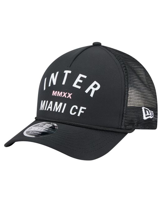 KTZ Black Â Inter Miami Cf Minimalist A-frame 9forty Adjustable Hat for men