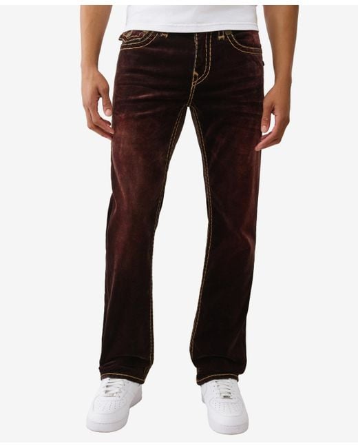 True Religion Black Ricky Super-t Flap Straight-fit Jeans for men