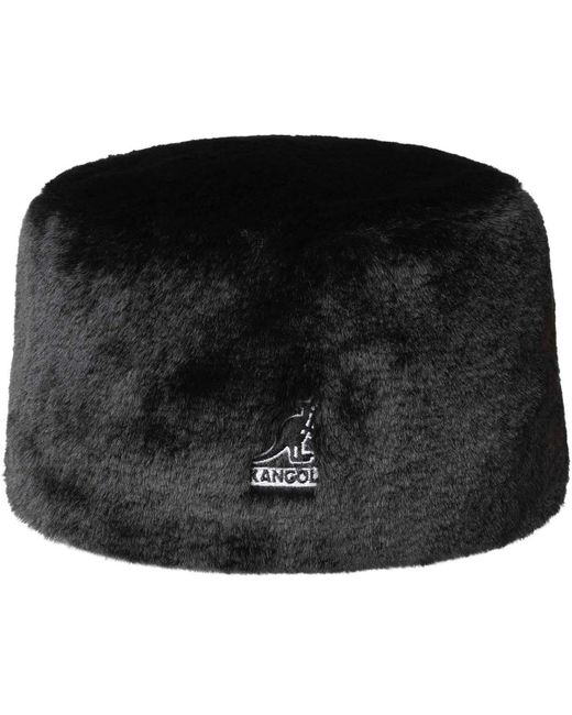 Kangol Faux Fur Topper Pull ons Beanies in Black for Men Lyst