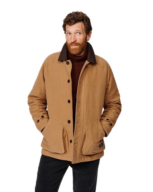 aubi Natural Bennett Moleskin Jacket for men