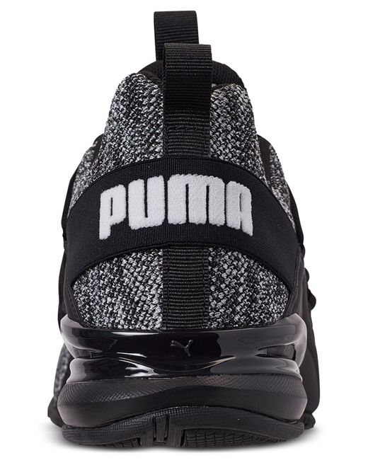puma axelion black and white