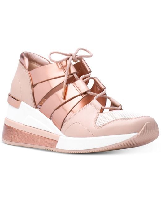 Michael Kors Michael Beckett Trainer Sneakers in Pink | Lyst Canada