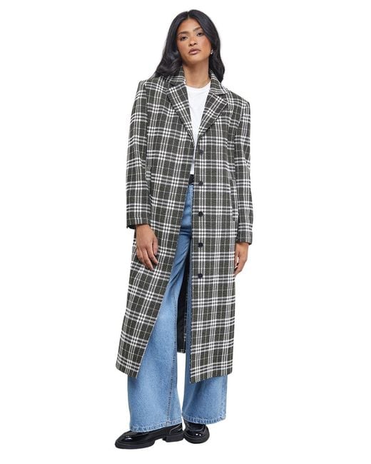 Warehouse Blue Oversized Maxi Coat