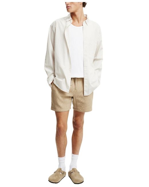 Cotton On Natural Elevated Easy Short for men