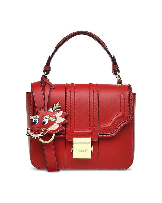 Radley Red Lunar Year Leather Shopper Bag
