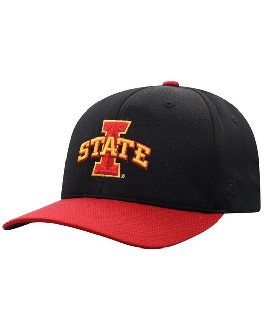 Top Of The World Red Iowa State Cyclones Reflex Fitted Hat for men