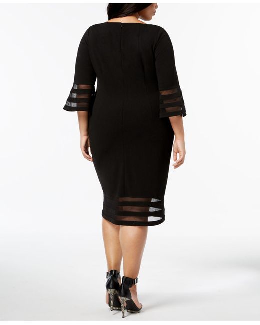 calvin klein black dress macys Calvin Klein Women's Starburst Sheath Dress - Black