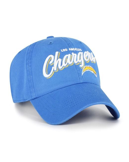 '47 Blue Los Angeles Chargers Ariana Clean Up Adjustable Hat