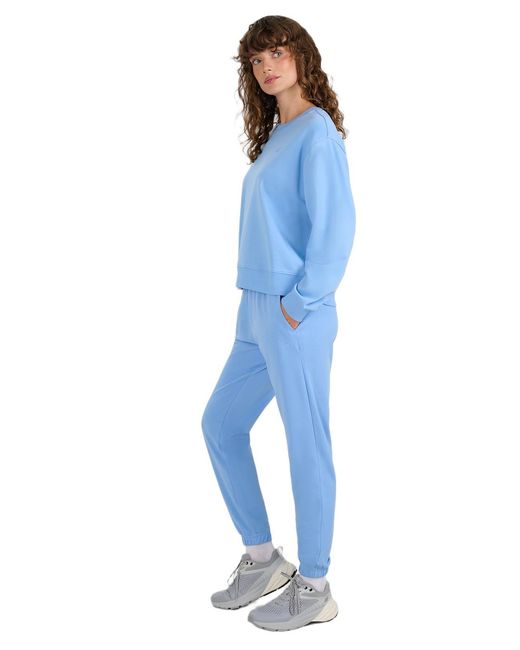 4F Blue Pullover Basic Sweatshirt Without Hood