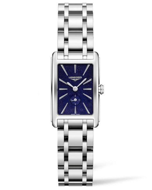 Longines Blue Swiss Dolce Vita Stainless Steel Bracelet Watch 20x32mm