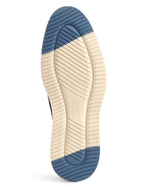 Johnston & Murphy Blue Upton Perfed Plain Toe Shoe for men