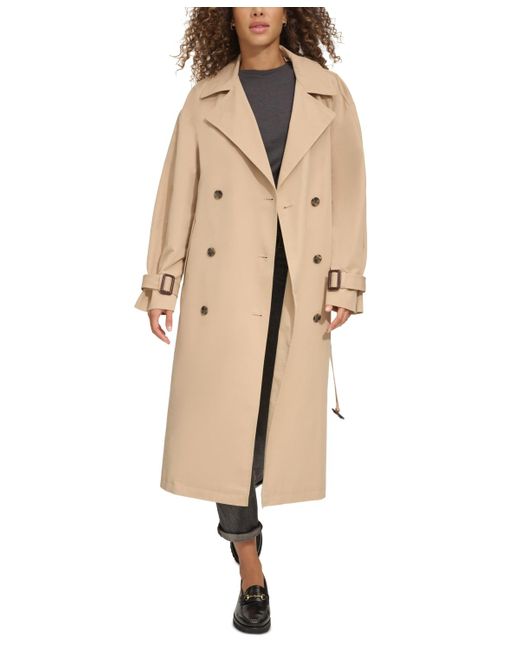 Levi's Natural Belted Long Trench Coat