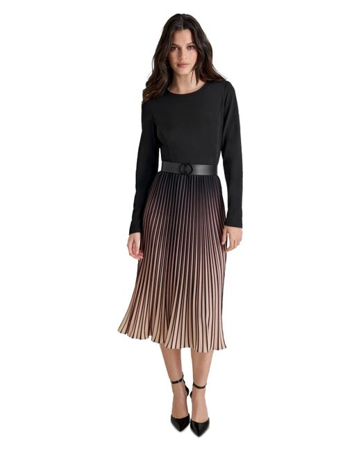 Dkny pleated maxi skirt online