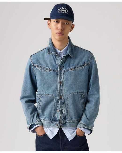 Levi's Blue Button-front Trucker Jacket for men