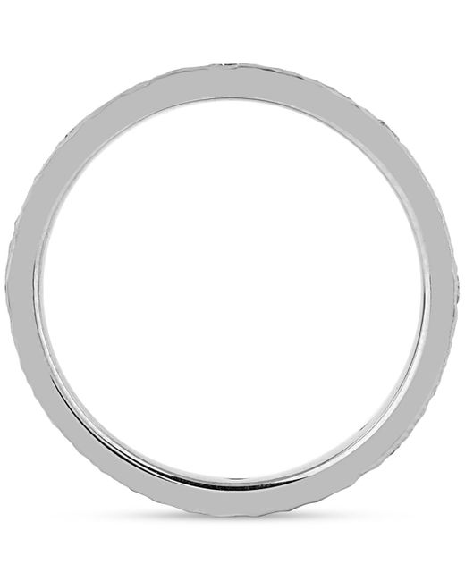 Macy's Gray Diamond Studded Textured Band (1/4 Ct. T.w.