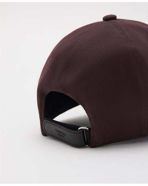 Mango Brown Cotton Visor Cap for men
