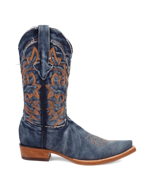 Dingo Blue Big Easy Denim Boot for men