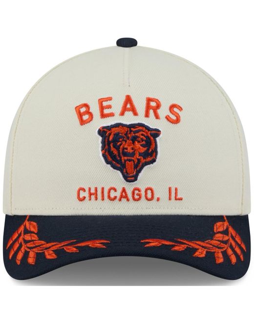 KTZ Gray Cream/navy Chicago Bears 2025 Nfl Draft 9forty A-frame M-crown Adjustable Hat for men
