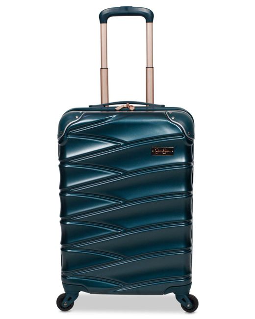 Jessica Simpson Blue Jesssica Simpson Vixen 20" Hardside Carry-on Spinner Suitcase