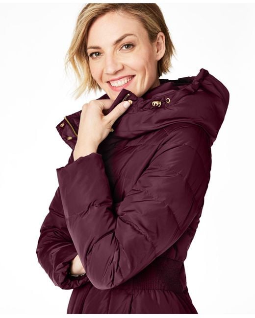 cole haan hooded down puffer coat