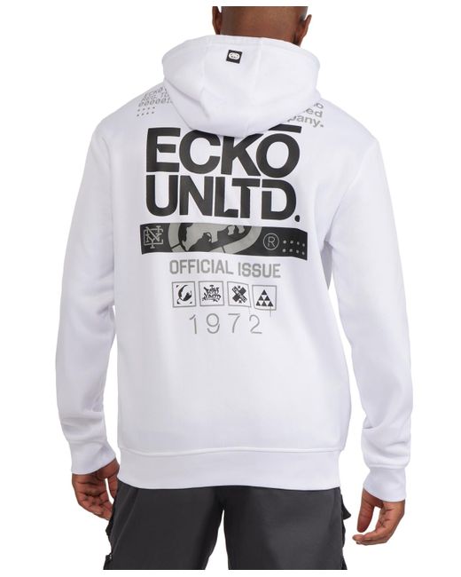 Ecko' Unltd Black Ecko Urban Pullover Hoodie for men