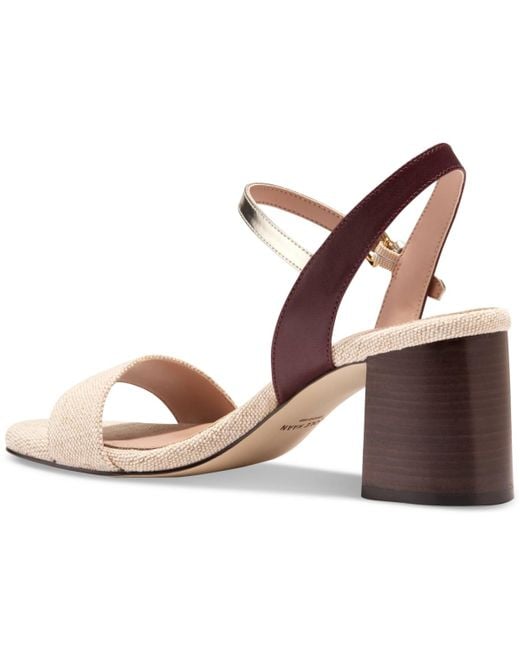 Cole Haan Metallic Josie Block-heel Sandals