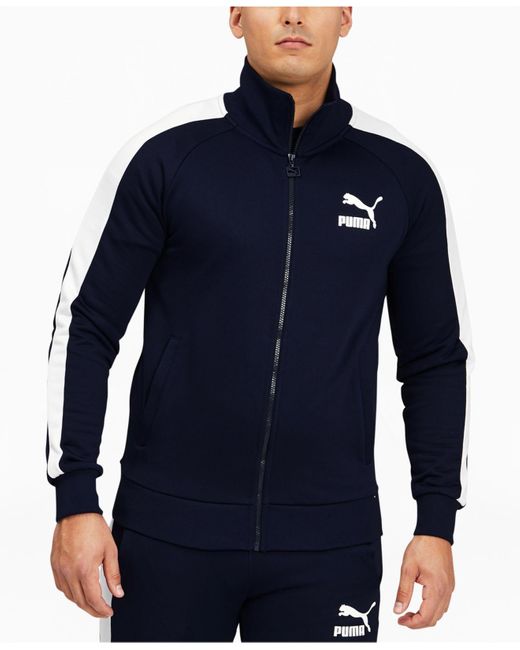 PUMA Rubber Icon T7 Track Jacket in Blue for Men | Lyst