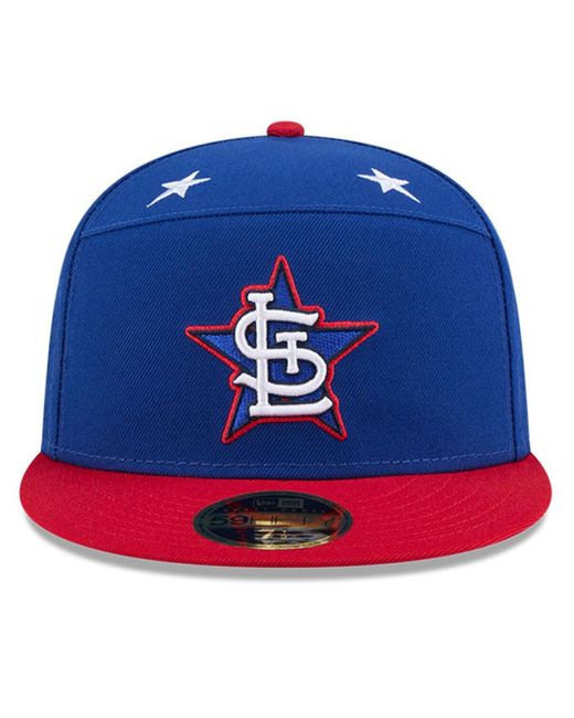 KTZ Blue/red St. Louis Cardinals 2025 Mlb All-star Game Workout Side Patch 59fifty Fitted Hat for men