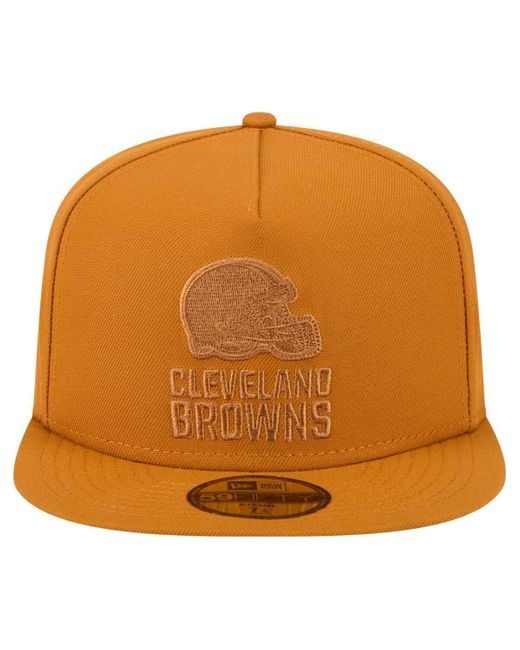 KTZ Orange Cleveland S Color Pack A-frame 59fifty Fitted Hat for men