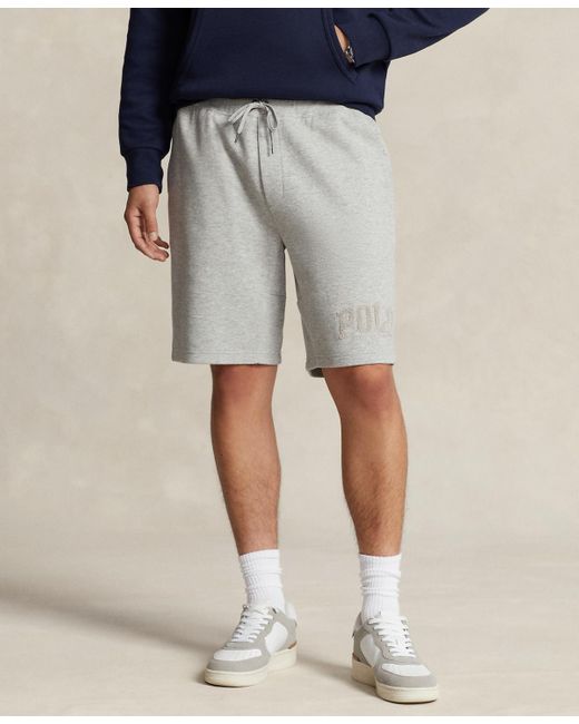 Polo Ralph Lauren Gray 9-inch Logo Double-knit Mesh Shorts for men