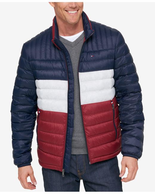 Download Tommy Hilfiger Down Quilted Packable Logo Jacket in ...