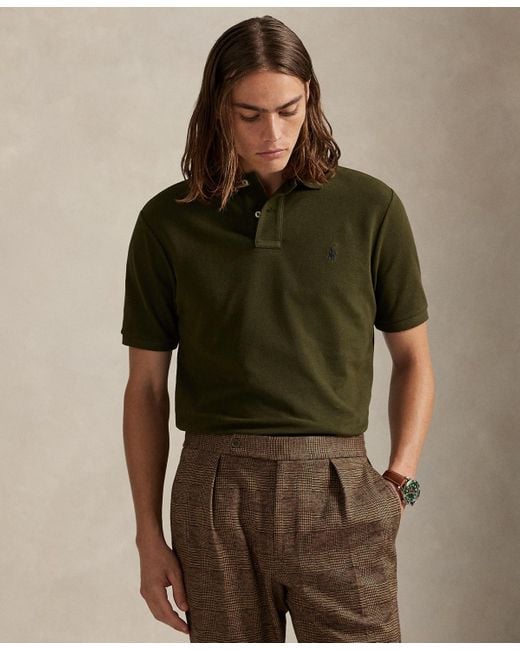 Polo Ralph Lauren Men's Green Classic-fit Mesh Polo Shirt