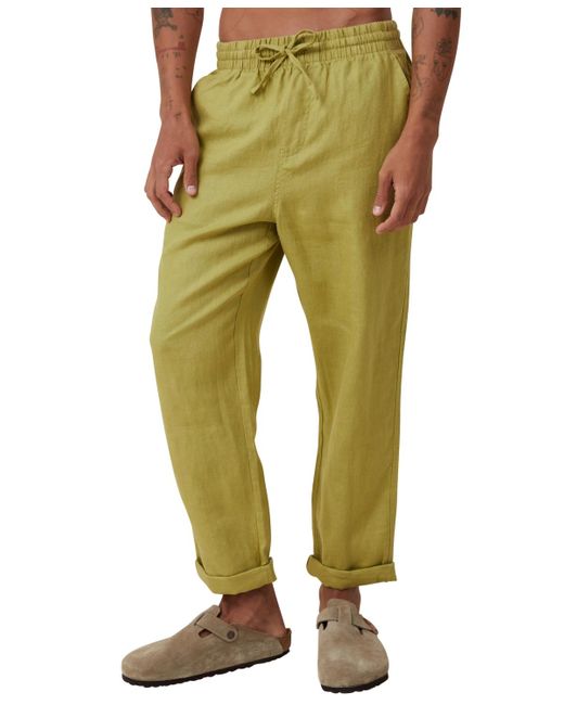 Cotton On Green Linen Pant for men