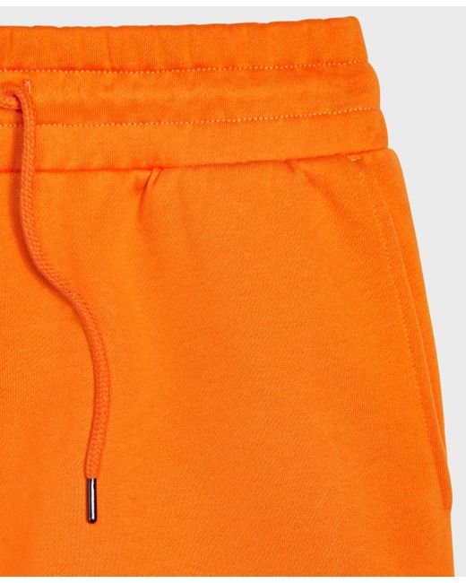 Mode Of One Orange Regular-fit Fleece joggers for men