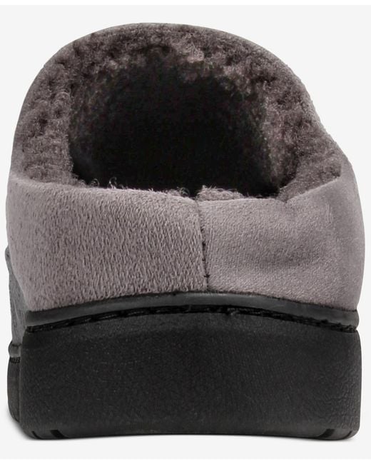 Weatherproof Gray Faux-suede Clogs for men
