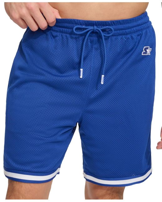 Starter Blue Varsity Athletic Mesh 7" Shorts for men