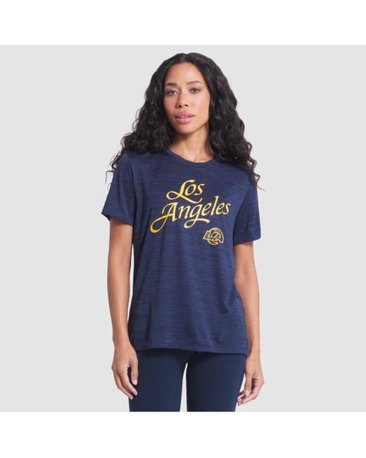 Nike Midnight Blue Los Angeles Rams 2025 Rivalries Collection Sideline Velocity Dri-fit T-shirt