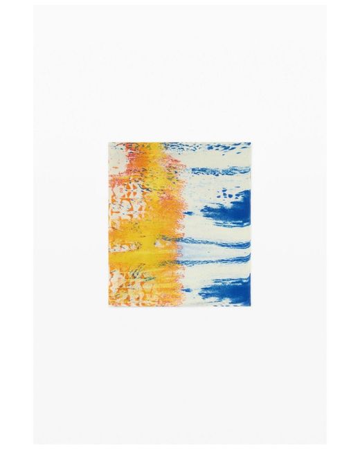 Desigual White Rectangular Foulard Lacroix