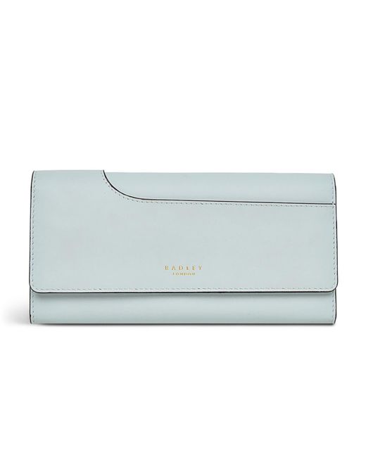 Radley Gray Pockets 2.0 Large Leather Flapover Wallet