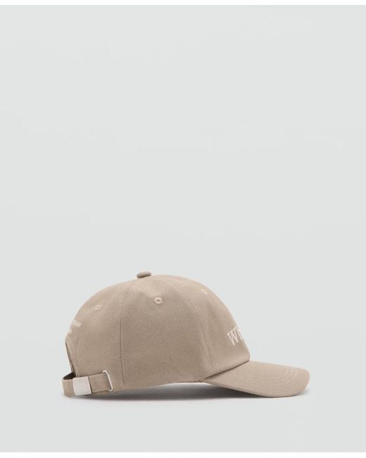 Mango Natural Embroidered Cap for men