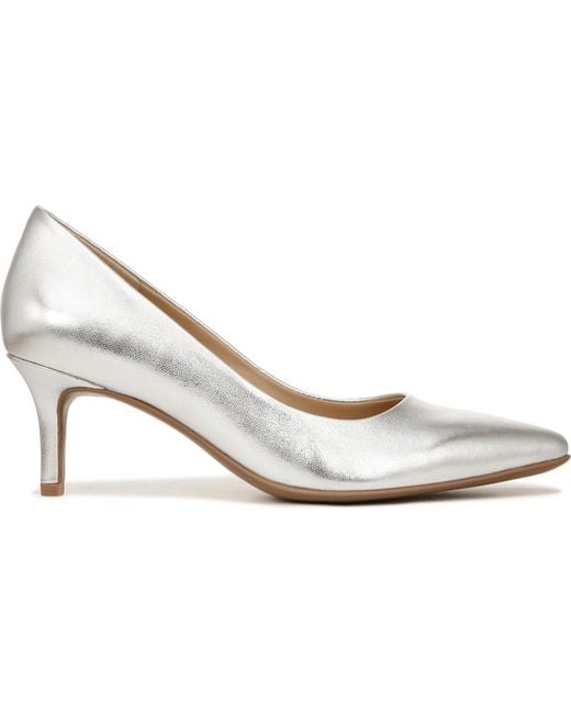 Naturalizer White Everly Pumps
