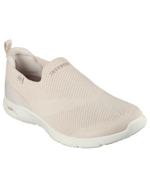 Skechers White Arch Fit Refine-iris Slip-on Casual Sneakers From Finish Line