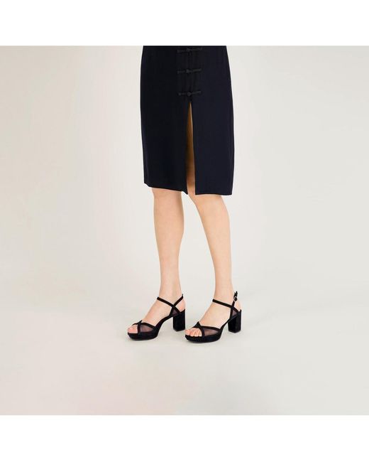 Bernardo Black Celeste Platform Sandal