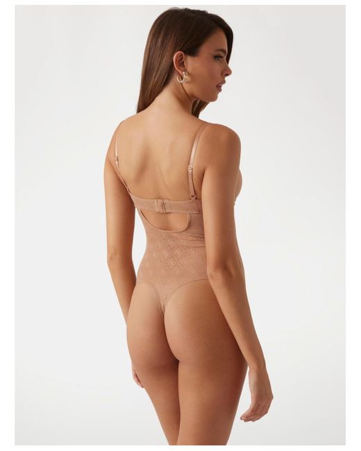 Guess Brown Nora Padded Bodysuit